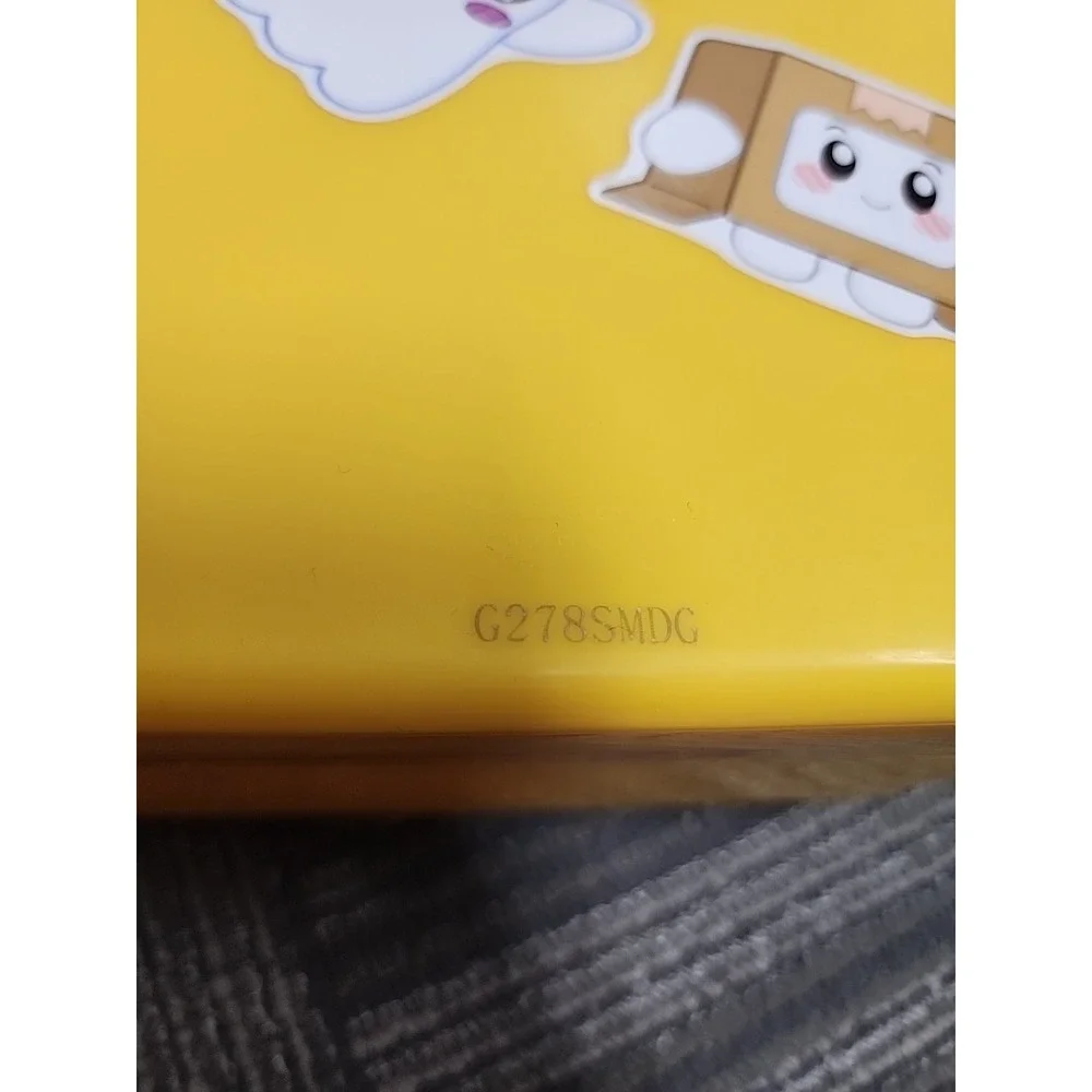 Lankybox Bonkers Foxy Box Yellow Lanky‎ Box Empty Carry Storage Case Plastic